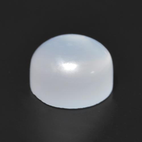Pietra di luna naturale bianco da 1,45 ct, taglio rotondo, traslucido