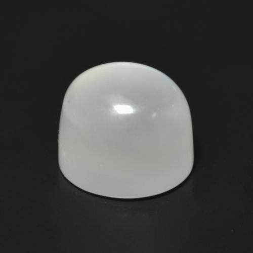 Pietra di luna bianco traslucido naturale da 1,88 ct, taglio rotondo, traslucido