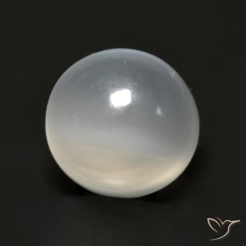 1.96ct Naturale Bianco traslucido Pietra di luna, Rotondo, Traslucido
