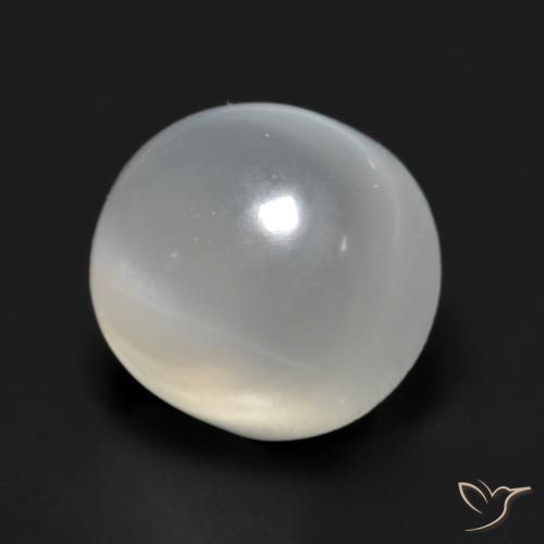 Pietra di luna Bianco traslucido naturale da 1.96 ct, Rotondo, Traslucido