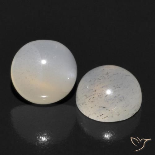 Gemme di Pietra di luna Marrone medio-chiaro naturale da 1.14 ct, Rotondo, Traslucido