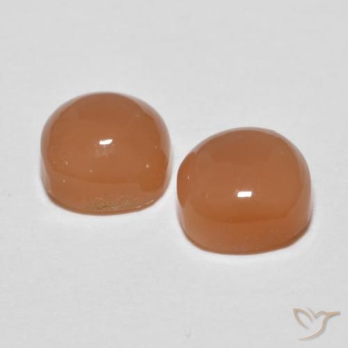Gemme di Pietra di luna Arancio Medio naturale da 2.14 ct, Cuscino, Opaco