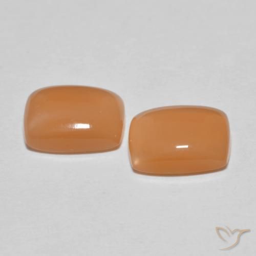 Gemme di Pietra di luna Pesca naturale da 2.83 ct, Cuscino, Traslucido