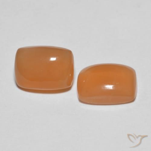Gemme di Pietra di luna Pesca naturale da 2.69 ct, Cuscino, Trasparente