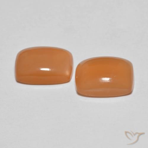 Gemme di Pietra di luna Pesca naturale da 2.69 ct, Cuscino, Trasparente