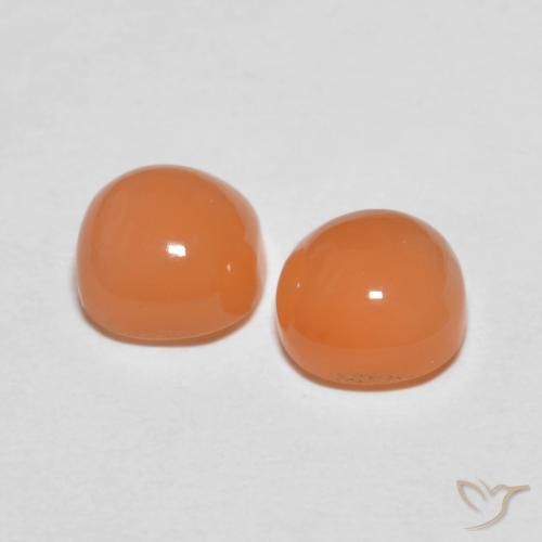 Gemme di Pietra di luna Pesca naturale da 2.17 ct, Cuscino, Traslucido