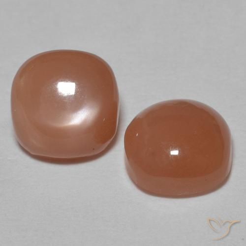 Gemme di Pietra di luna Arancio Medio naturale da 1.82 ct, Cuscino, Opaco