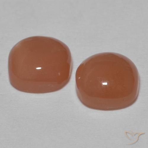Gemme di Pietra di luna Arancio Medio naturale da 1.82 ct, Cuscino, Opaco