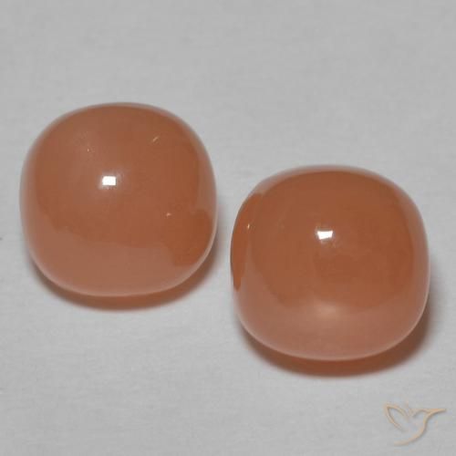 2.29ctw Naturale sidro d'arancia Pietra di luna, Cuscino, Traslucido