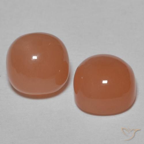 Gemme di Pietra di luna sidro d'arancia naturale da 2.29 ct, Cuscino, Traslucido
