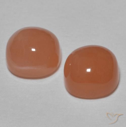 Gemme di Pietra di luna sidro d'arancia naturale da 2.29 ct, Cuscino, Traslucido