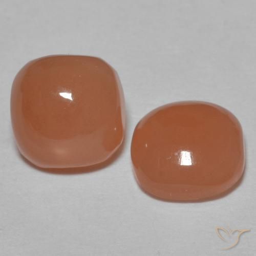 Gemme di Pietra di luna Pesca brunastra naturale da 1.78 ct, Cuscino, Traslucido