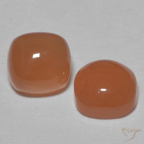 1.96ctw Naturale sidro d'arancia Pietra di luna, Cuscino, Traslucido