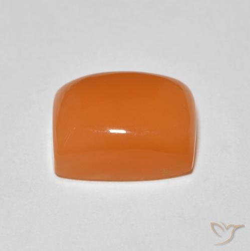 Pietra di luna Arancia Albicocca tiepida Warm naturale da 2.53 ct, Cuscino, Opaco