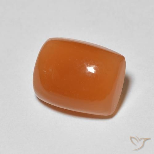 Pietra di luna Arancione rossastra naturale da 2.28 ct, Cuscino, Opaco