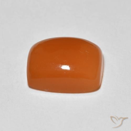 Pietra di luna Arancione rossastra naturale da 2.28 ct, Cuscino, Opaco