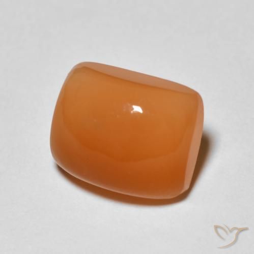 Pietra di luna Arancio Medio naturale da 2.66 ct, Cuscino, Opaco