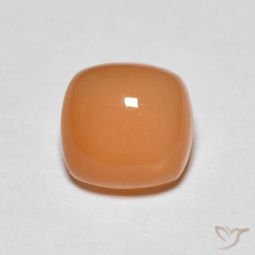 1.47ct Naturale Arancio Medio Pietra di luna, Cuscino, Traslucido