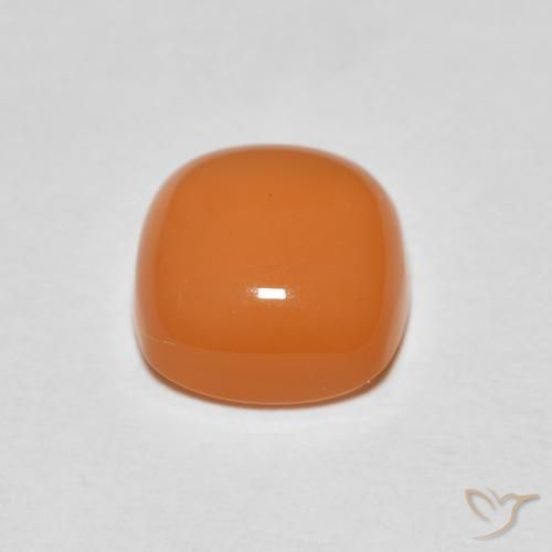 Pietra di luna Arancio Medio naturale da 1.47 ct, Cuscino, Traslucido