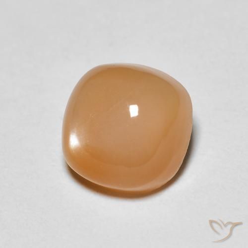 Pietra di luna Pesca naturale da 1.64 ct, Cuscino, Traslucido
