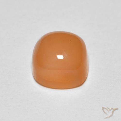 Pietra di luna Arancione rossastra naturale da 1.32 ct, Cuscino, Traslucido