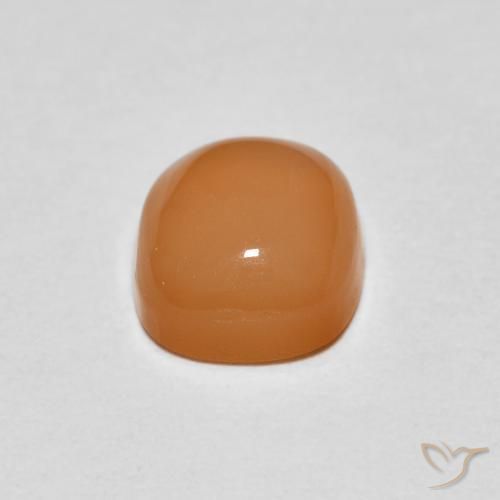 Pietra di luna Arancio Medio naturale da 1.06 ct, Cuscino, Traslucido