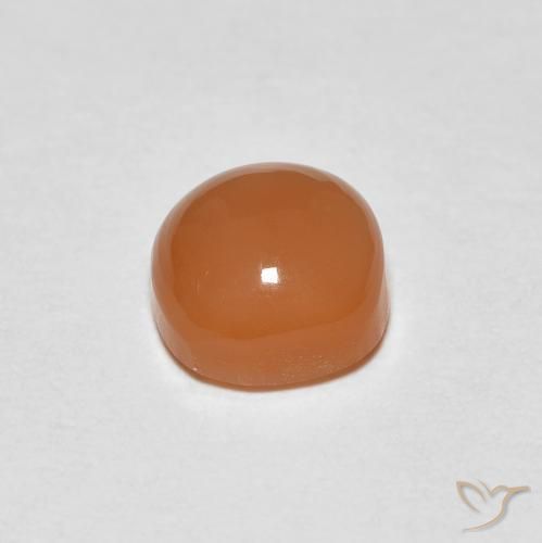 Pietra di luna Arancione chiaro naturale da 1.08 ct, Cuscino, Traslucido