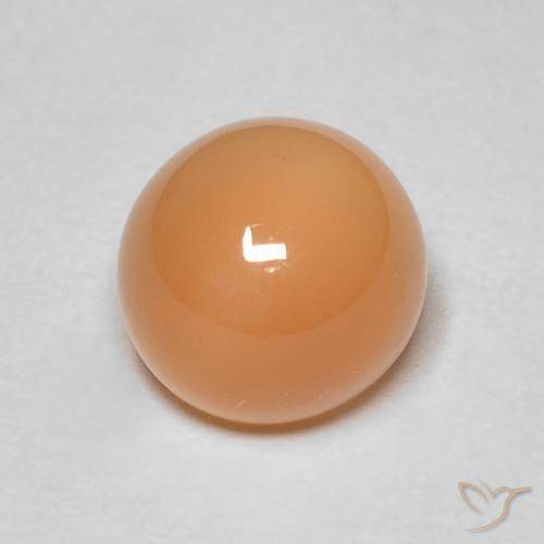 1.92ct Naturale Cantalupo Arancia Pietra di luna, Rotondo, Traslucido
