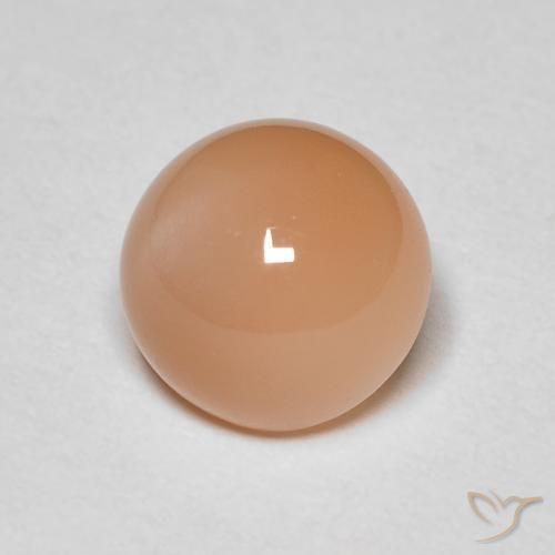 Pietra di luna Medium Light-Orange naturale da 2.04 ct, Rotondo, Opaco
