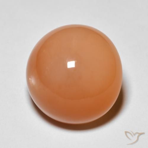 Pietra di luna Pesca naturale da 11.97 ct, Rotondo, Opaco