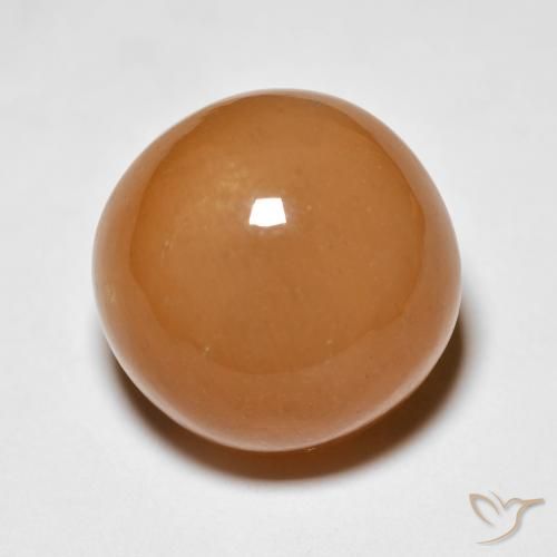Pietra di luna Arancione rossastra naturale da 13.63 ct, Rotondo, Opaco