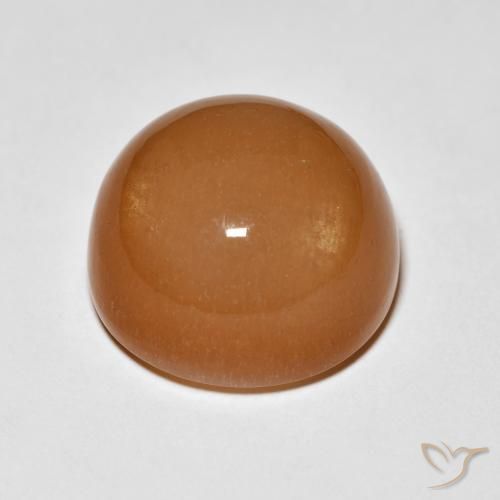 Pietra di luna Arancione rossastra naturale da 13.63 ct, Rotondo, Opaco