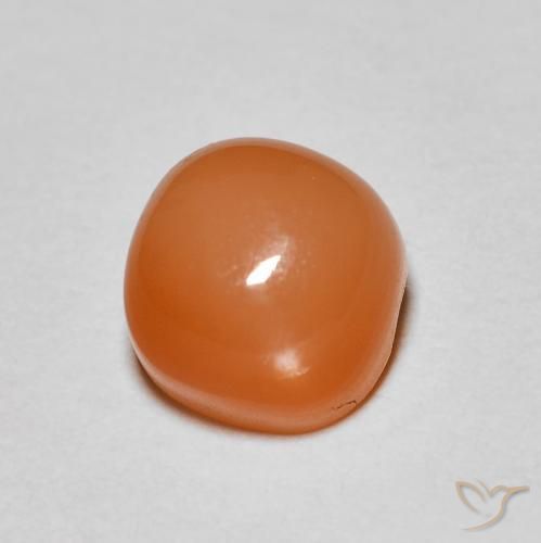 Pietra di luna Arancio Medio naturale da 1.43 ct, Cuscino, Traslucido