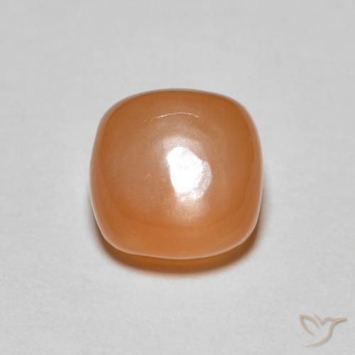 2.07ct Naturale Arancione rossastra Pietra di luna, Cuscino, Traslucido