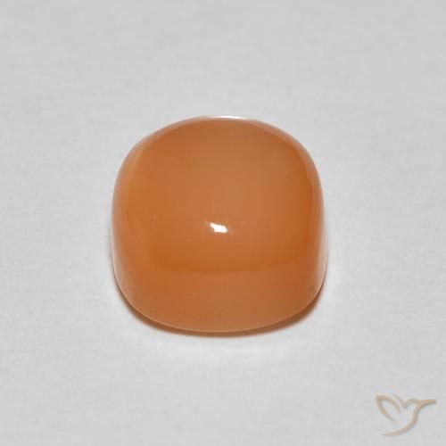 Pietra di luna Arancione rossastra naturale da 2.07 ct, Cuscino, Traslucido