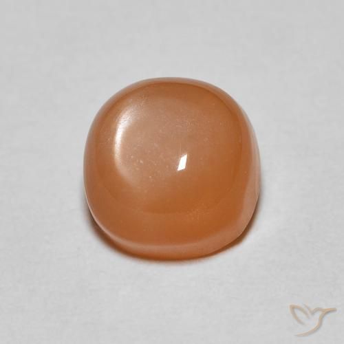 1.17ct Naturale Arancione rossastra Pietra di luna, Cuscino, Traslucido