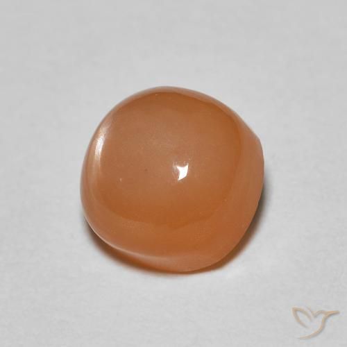 Pietra di luna Arancione rossastra naturale da 1.17 ct, Cuscino, Traslucido