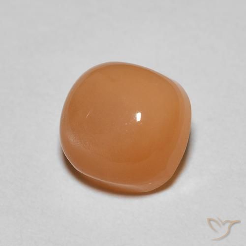 Pietra di luna Arancia Albicocca tiepida Warm naturale da 1.13 ct, Cuscino, Traslucido