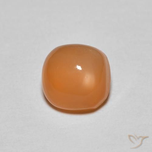 1.18ct Naturale Arancia Albicocca tiepida Warm Pietra di luna, Cuscino, Traslucido
