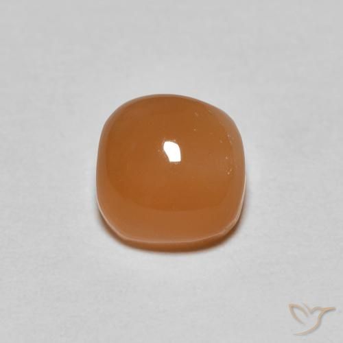 1.17ct Naturale Arancio Medio Pietra di luna, Cuscino, Traslucido