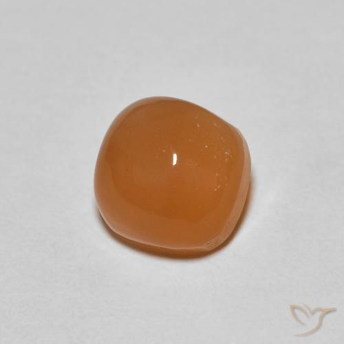 Pietra di luna Arancio Medio naturale da 1.17 ct, Cuscino, Traslucido