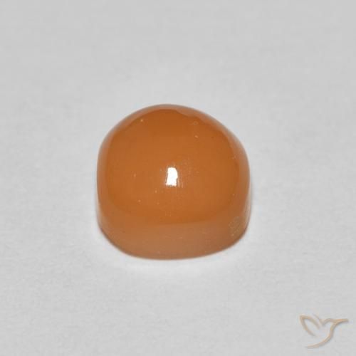 Pietra di luna Arancio Medio naturale da 1.17 ct, Cuscino, Traslucido