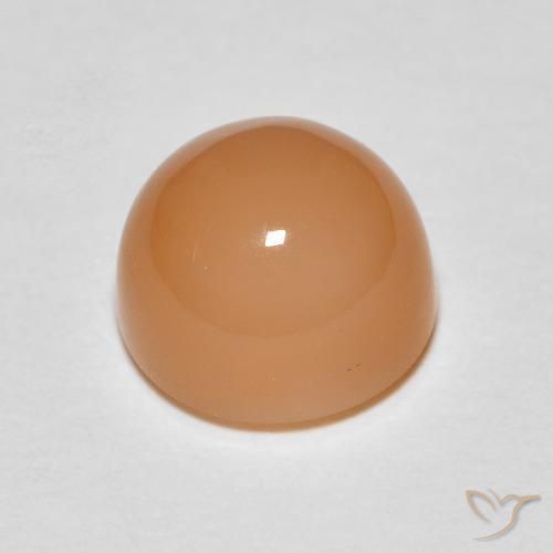 Pietra di luna Arancio Medio naturale da 1.91 ct, Rotondo, Traslucido