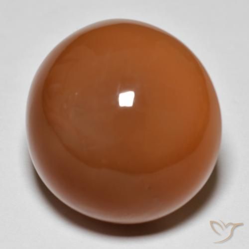 Pietra di luna Arancione rossastra naturale da 28.62 ct, Rotondo, Opaco