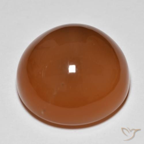 Pietra di luna Arancione rossastra naturale da 28.62 ct, Rotondo, Opaco