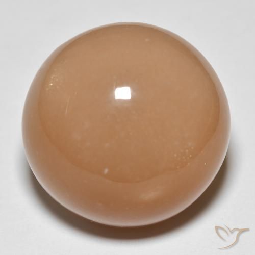 26.68ct Naturale Medium Dark-Orange Pietra di luna, Rotondo, Traslucido