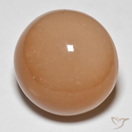 Pietra di luna Medium Dark-Orange naturale da 26.68 ct, Rotondo, Traslucido