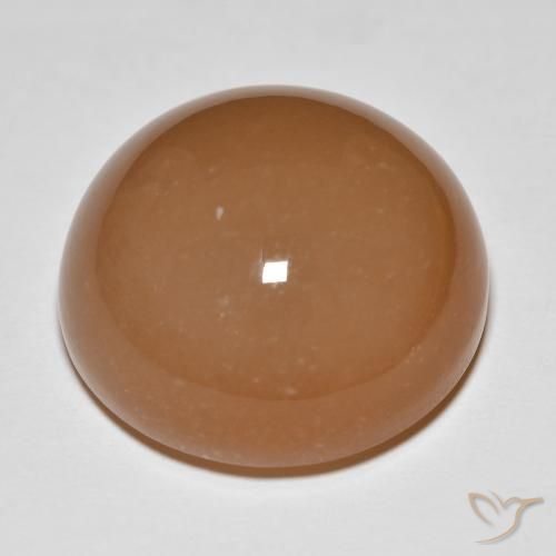 Pietra di luna Medium Dark-Orange naturale da 26.68 ct, Rotondo, Traslucido