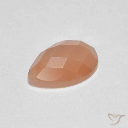 Pietra di luna Pesca naturale da 1.03 ct, Forma a pera, Trasparente