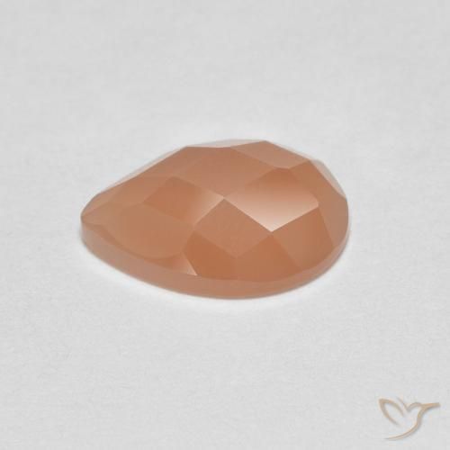 Pietra di luna Pesca naturale da 1.03 ct, Forma a pera, Trasparente